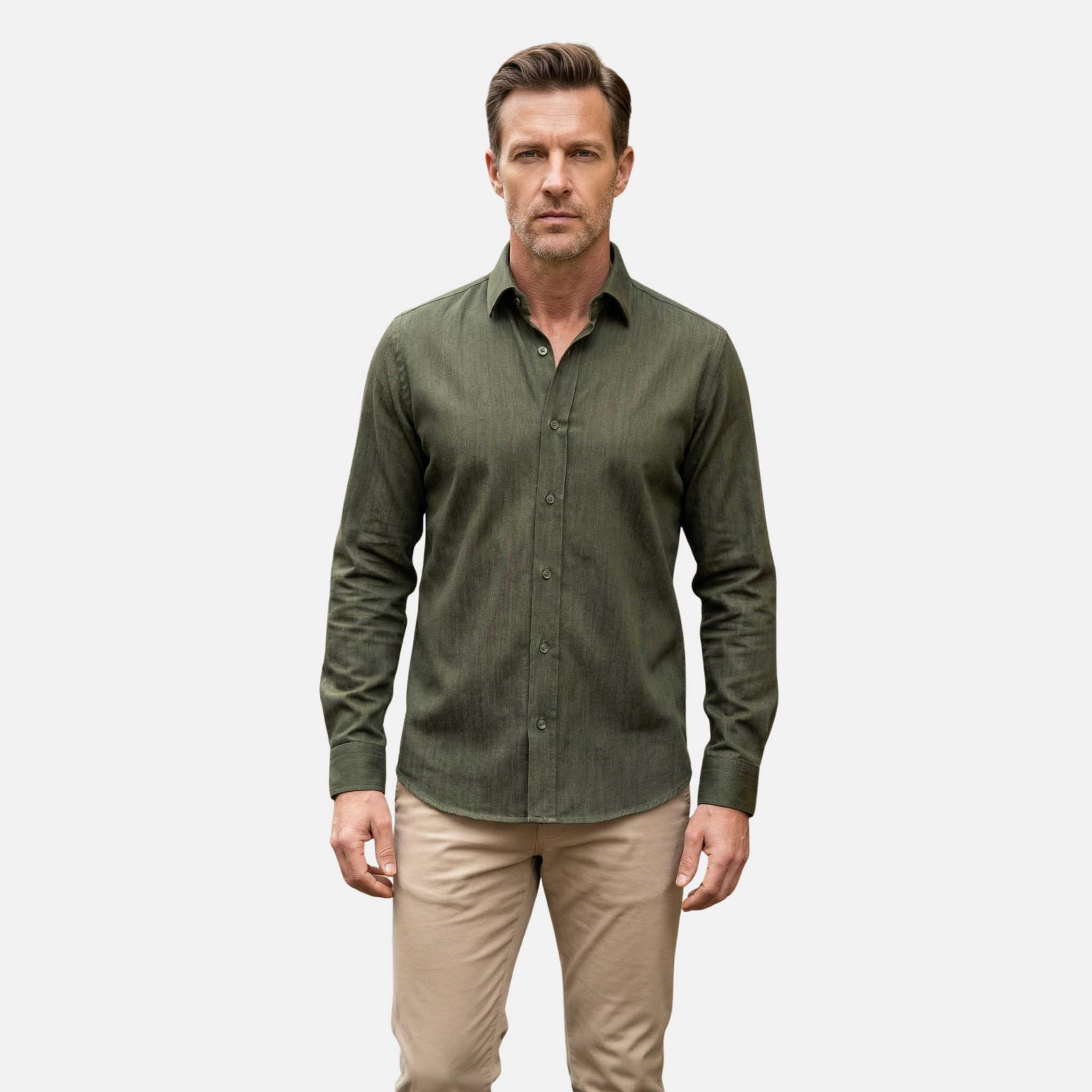 White Nano Care Water and Stain Repellent Non-Ironing Shirt