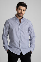 Siyah Çizgili Pamuk Polyester Kolay Ütülenebilir Casual Cepsiz Modern Fit Gömlek