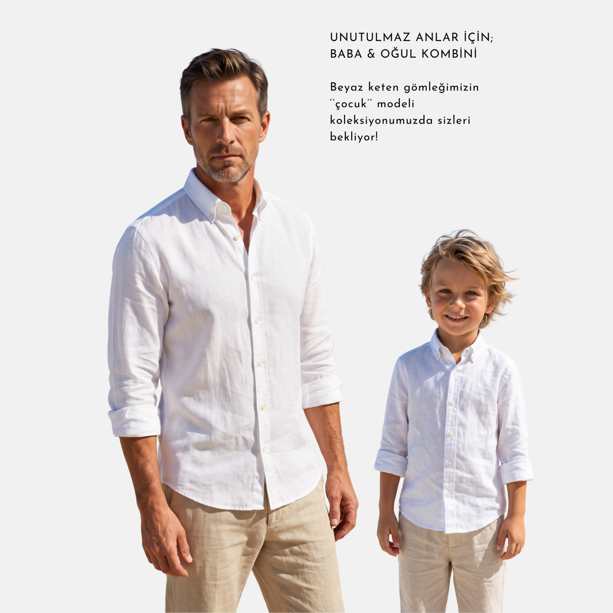 White 100% Linen Button-Down Collar Casual Modern Fit Pocketless Shirt