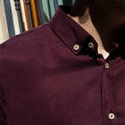 Bordo %100 Lyocell Fit Kalıp Cepsiz Casual Gömlek