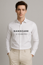 Beyaz Nano Care  Su ve Leke İtici Ütü İstemeyen Gömlek