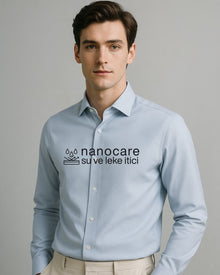 Mavi Nano Care  Su ve Leke İtici Ütü İstemeyen Gömlek