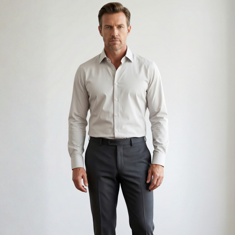 Taş Rengi Nano Care  Su ve Leke İtici Ütü İstemeyen Gömlek